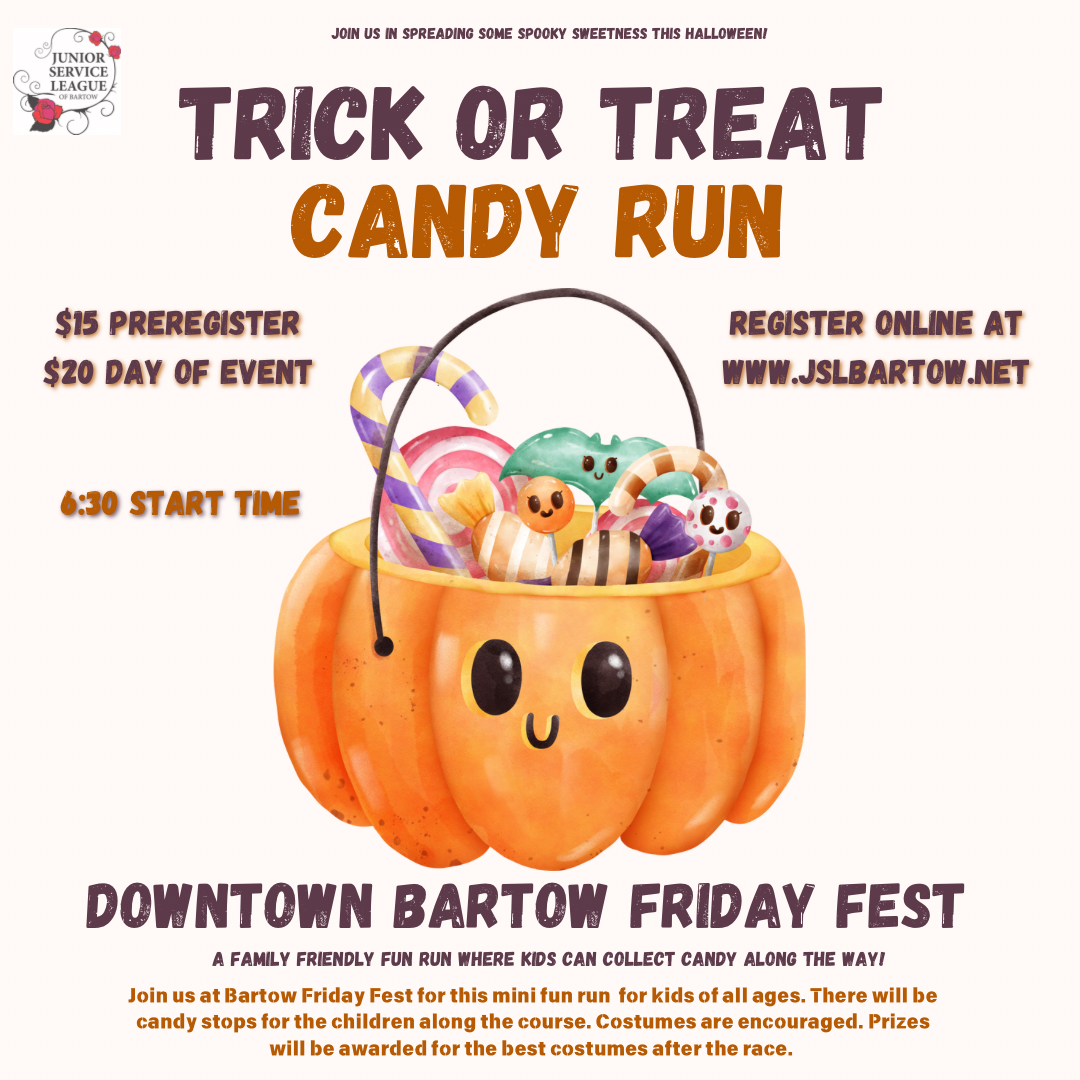 Trick or Treat Candy Run Event Flyer